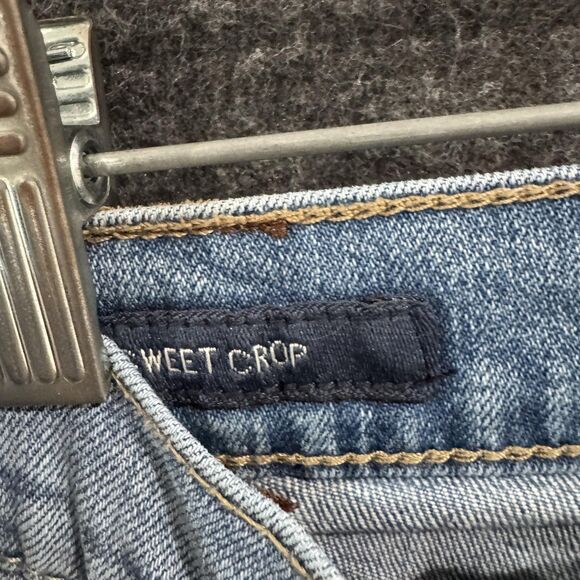Lucky Brand Sweet Crop Jeans Womens 8 29 Light Wash Stretch Denim Blue Mid Rise - Picture 4 of 13